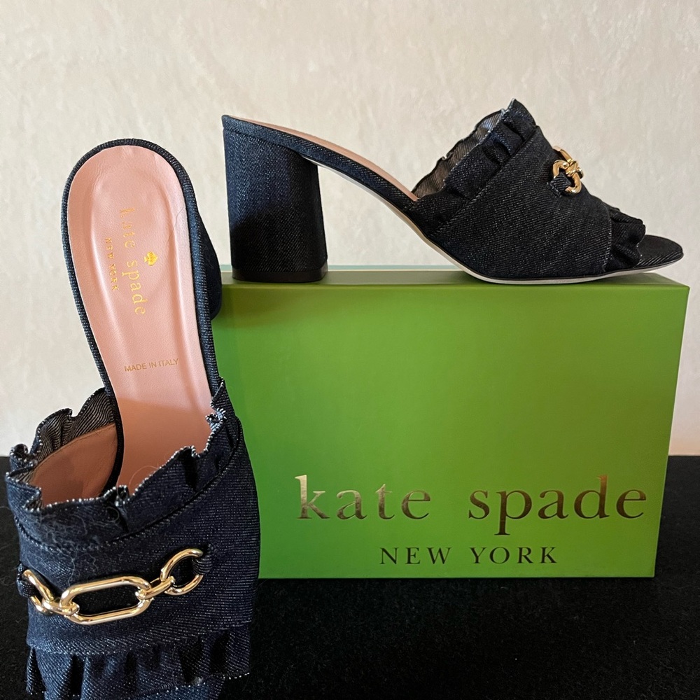 Kate Spade Demmi Slide, Indigo Denim